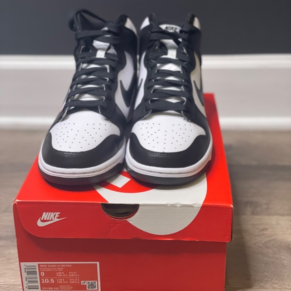 Nike Dunk High Black White 2021 - Picture 4 of 7